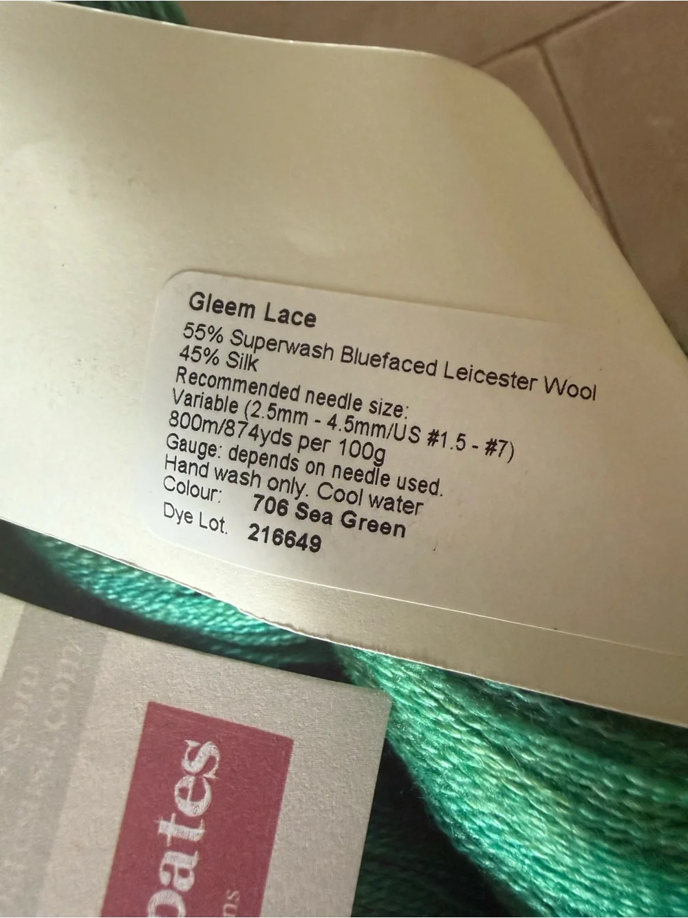 Fyberspates Green Luxury Yarn Skein - Women Accessories Scarves & Wraps